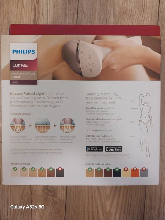 Фотоепилатор IPL Philips Lumea Seria 9000 BRI958/00 и защитни очила
