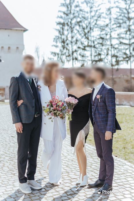 Rochie cu franjuri din margele de sticla (cadou:accesoriu par)