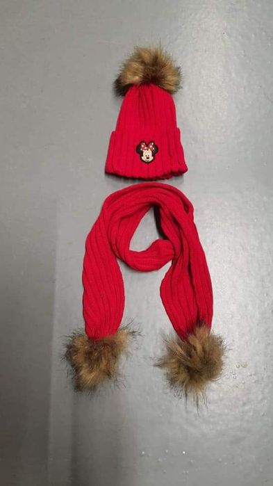 Set Caciula și fular fete