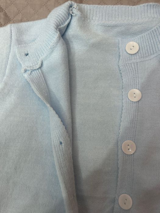 кардиган голубой
