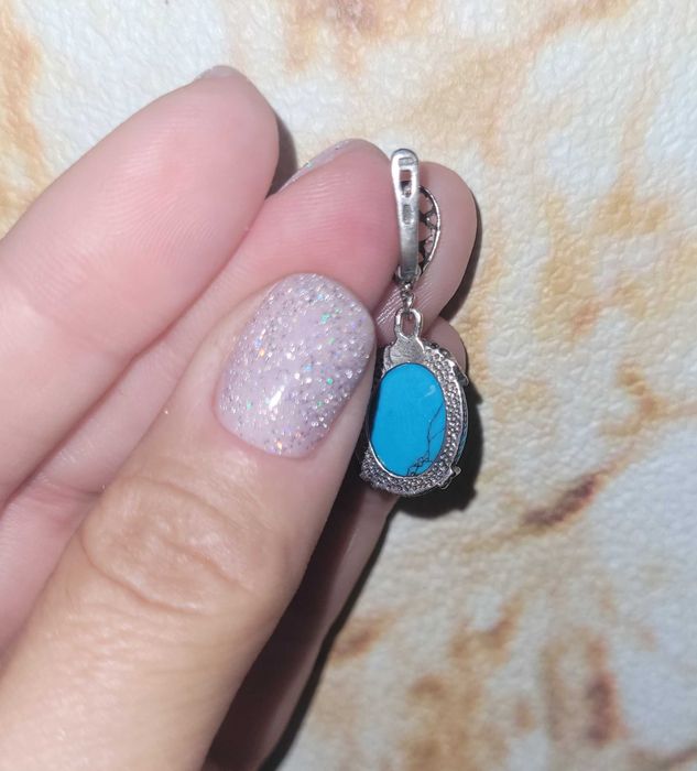 Серьги Соколов с бирюзой