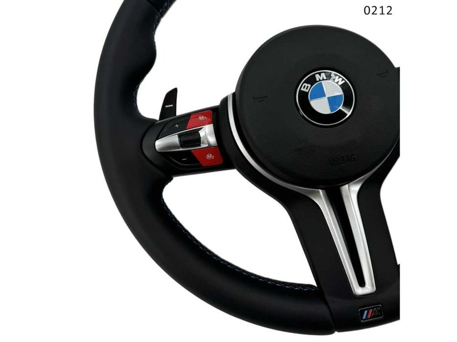 Volan BMW Seria E 1 3 X1 X5 X6 E90 E70 E53 M sport cu butoane roșii