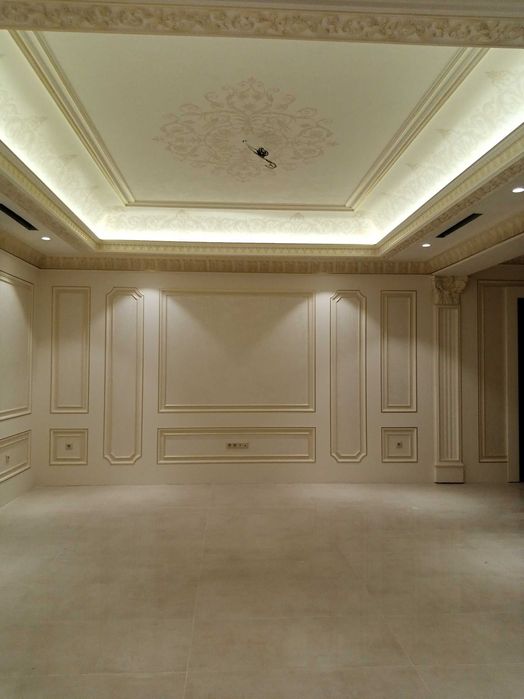 Шпаклёвка
Имулся
Отточенто
Краска
Декор
Роспись
Тяга турлов
Безак иши