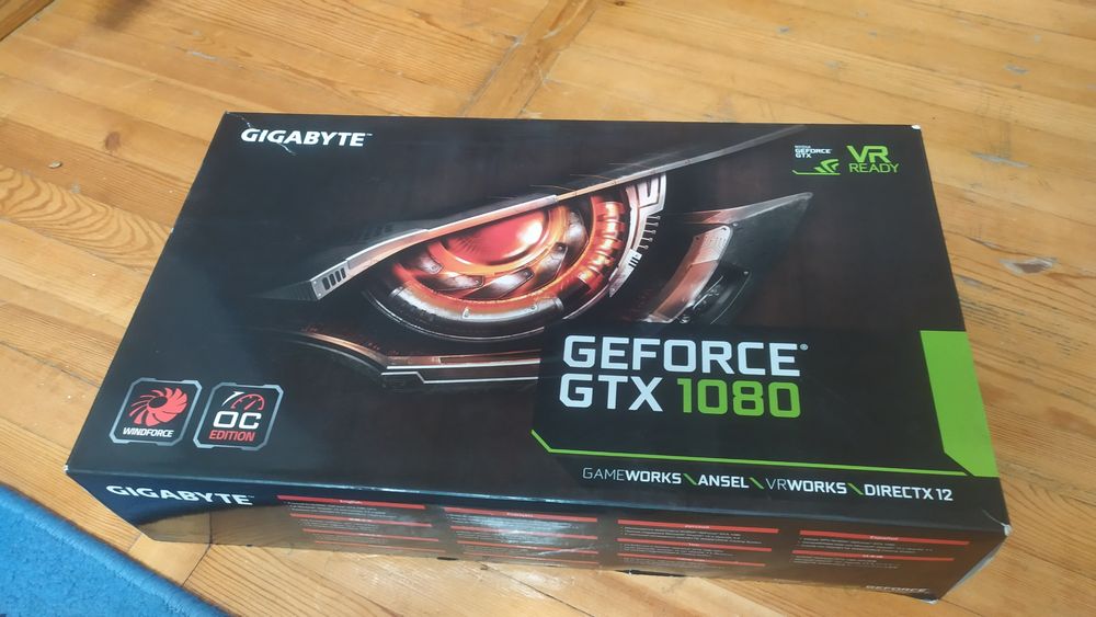 Игровая видеокарта Gigabyte GTX 1080 8GB (Отличное состояние, коробка)