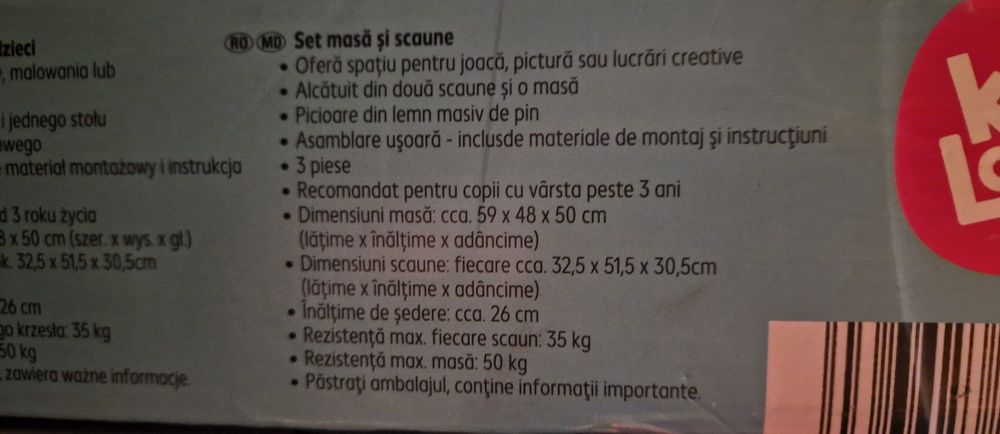 Set de mobilier pentru copii