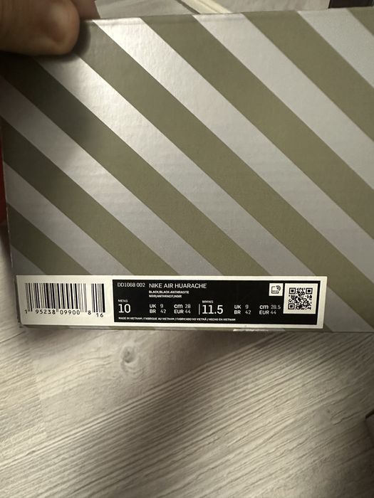 Nike Air Huarache “Triple black” -Marimea 44 - Stare excelenta -Cutie