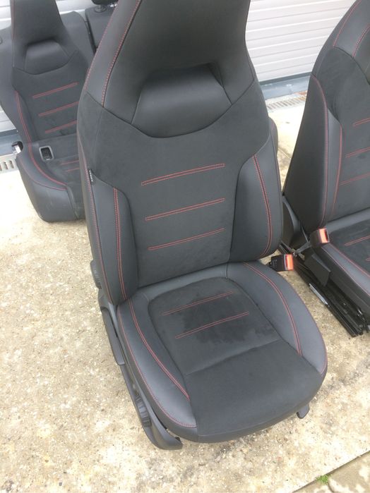 Спортен полу кожен салон”алкантара”за мерцедес а класа/mercedes A klas