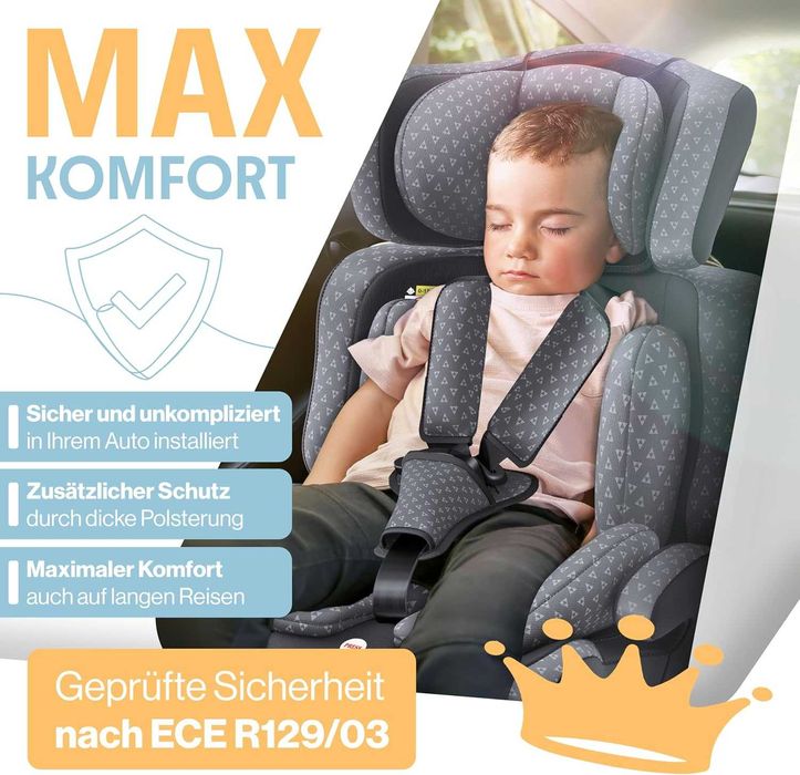 Детско столче за кола, Група 1+2+3, 9-36 кг - НОВО