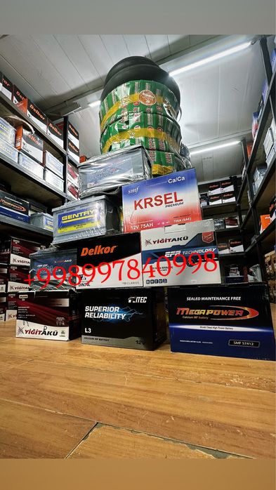 Akumlyator akumulyator Kia Chery Byd Malibu AGM EFB 70 ah 80ah 95ah 47