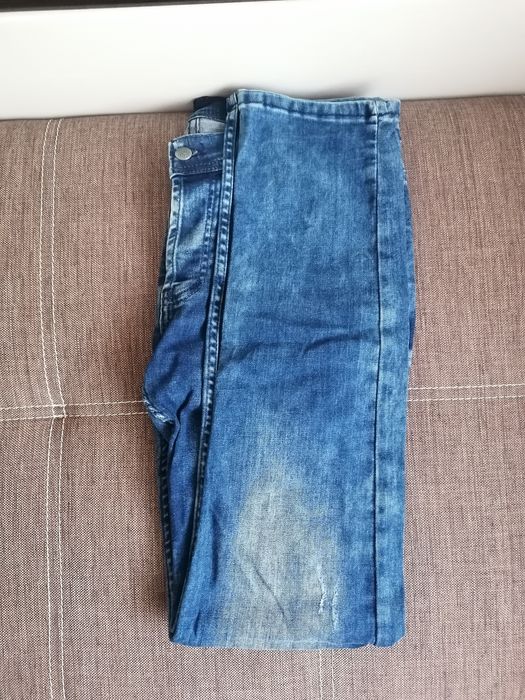 Мъжки Slim дънки с пръскана боя