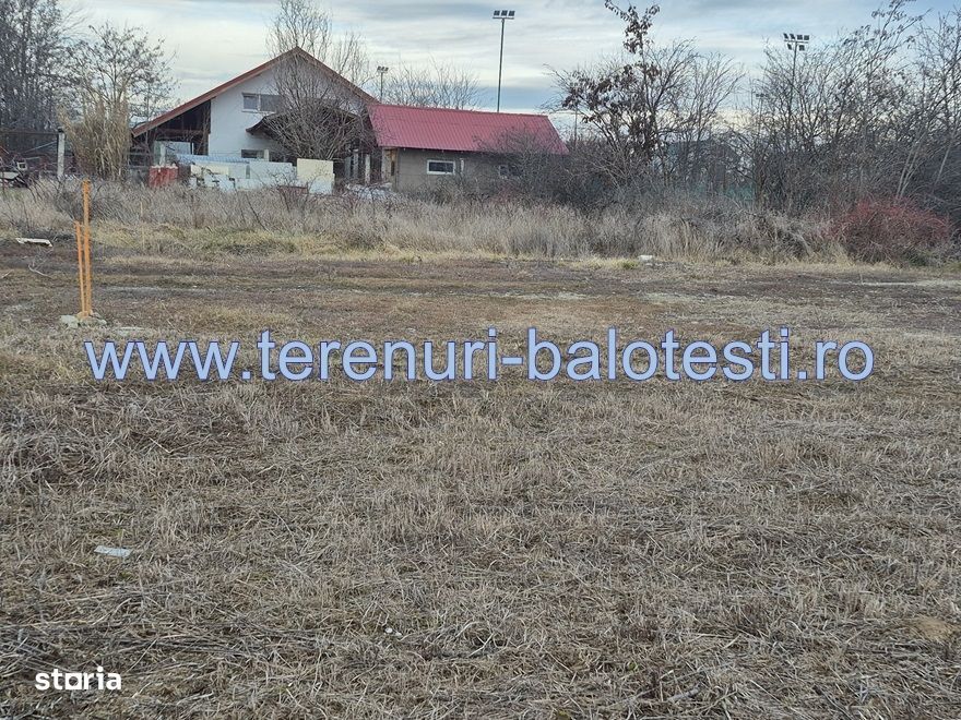 Vanzare teren Balotesti,apropiere Dn1 si sens giratoriu, pr