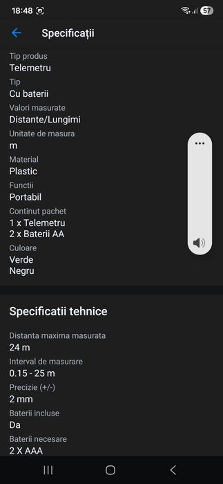 Telemetru cu laser