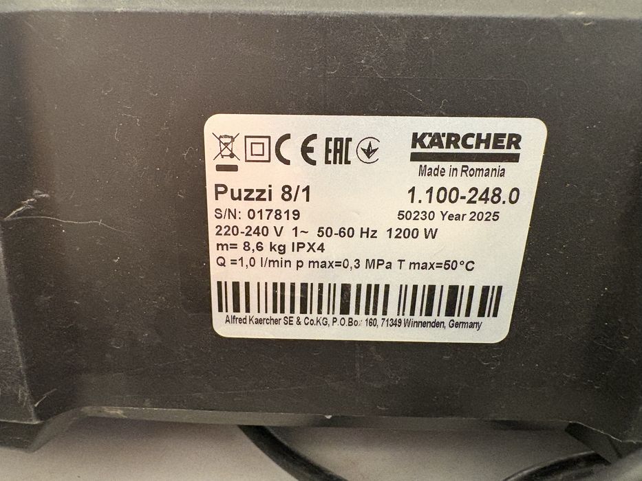 Karcher puzzi 8/1