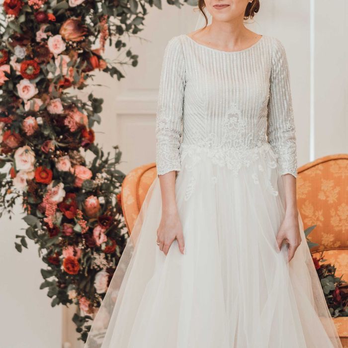 Rochie de mireasa Romana G. Urmanczy Couture, cu maneca lunga, XS/S