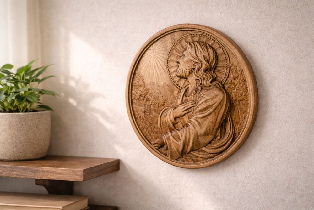 Дървени икони и релефни пана  – CNC машинна изработка