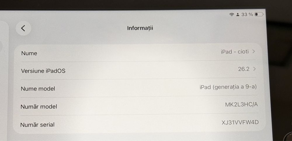 iPad generația 9 (10,2 inch), 64GB, Stare perfectă