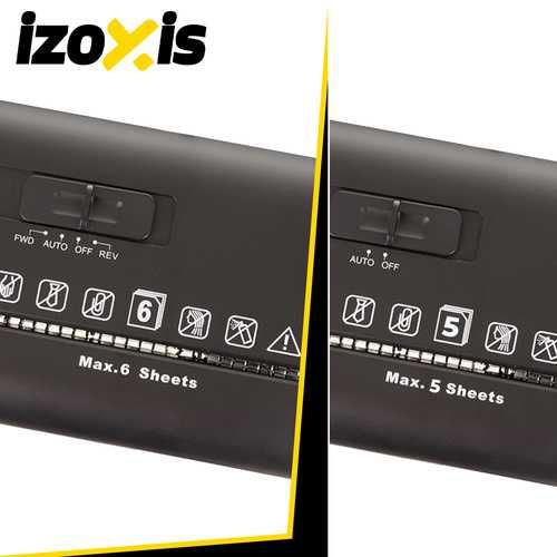 Автоматичен шредер за хартия IZOXIS, Унищожител за документи, кош 10L