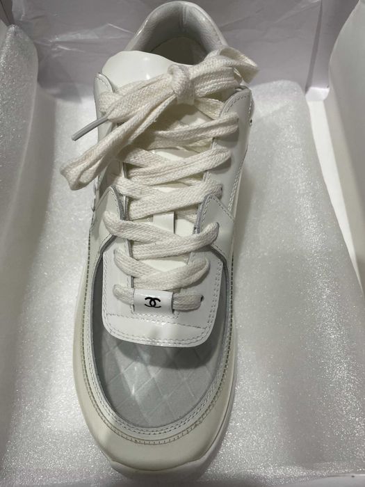 Кецове Chanel White Clear PVC