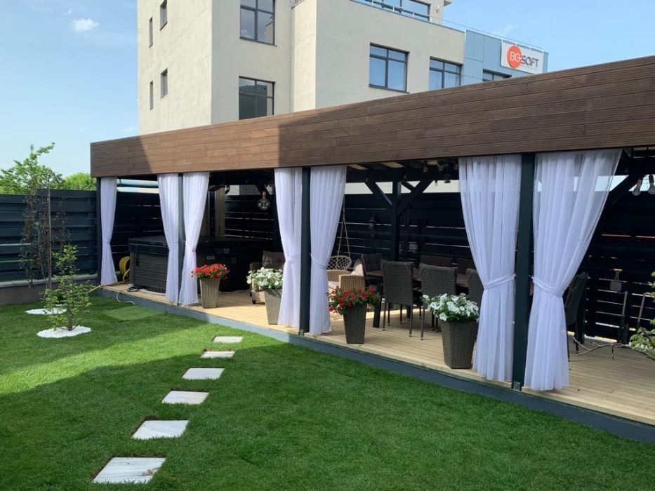 Terase din lemn lamelar ultrafinisat