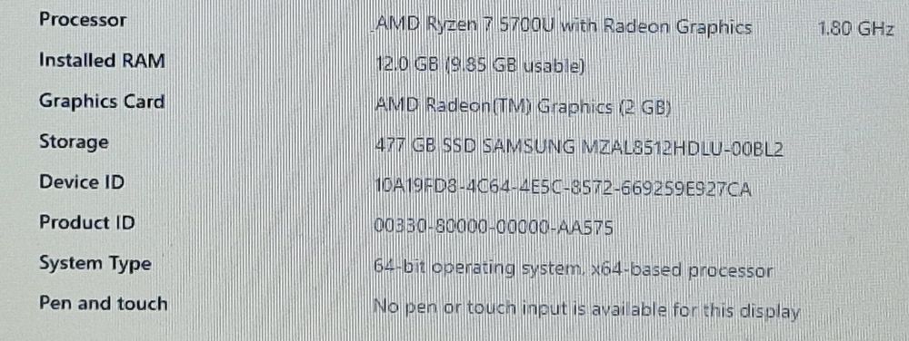 Laptop Lenovo ideapad 3 17''