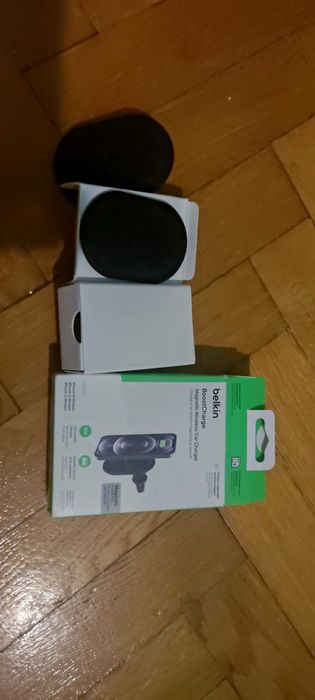 Pachet 2 Încarcătoare Auto Wireless Belkin BoostCharge MagSafe 10W