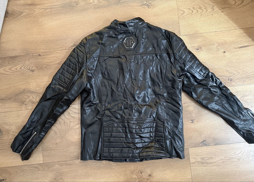 Кожено яке Philipp Plein size S  ново без етикет