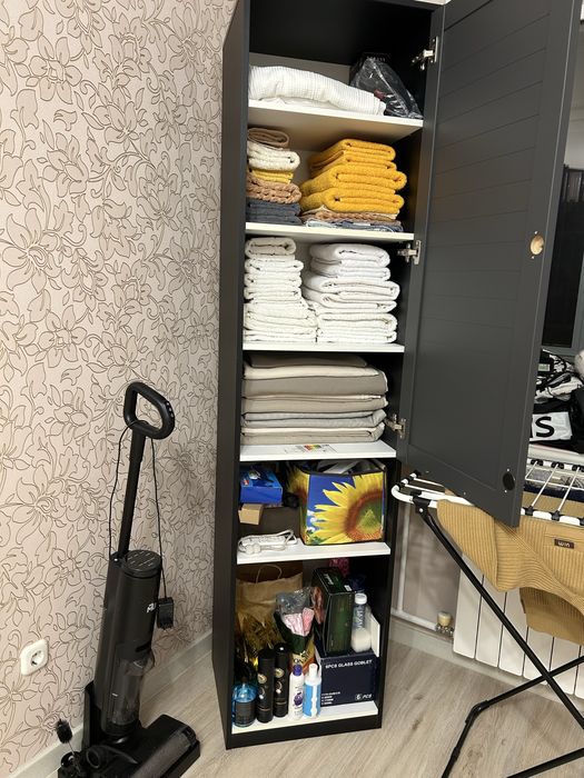 Шкаф пенал графит