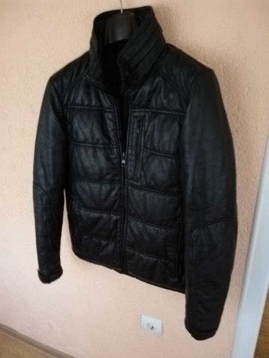 Geaca piele bărbati Zara Man M
