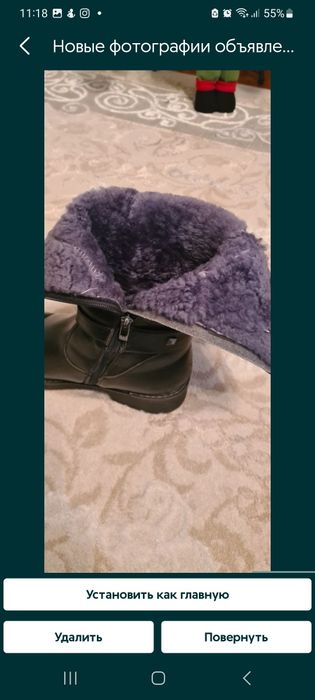 Продам зимние сапоги.