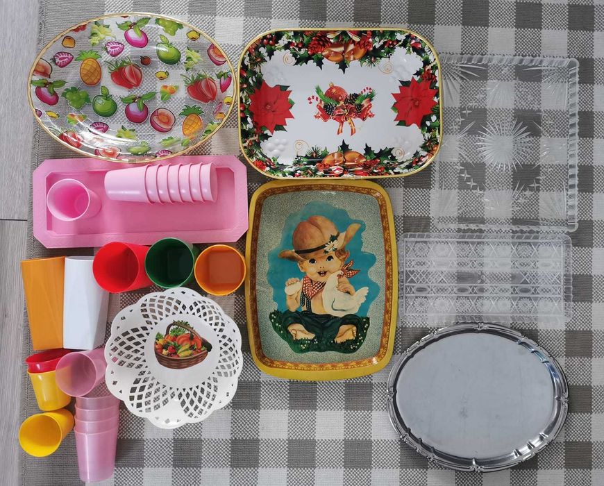 Cană/ Pahar/ Tava metal/plastic Oliviera/scrumieră/solnită /aprinzator