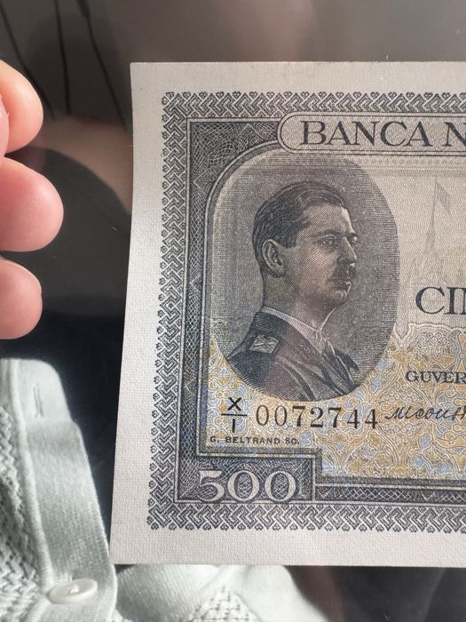 500 lei 1936 aunc bancnota romania