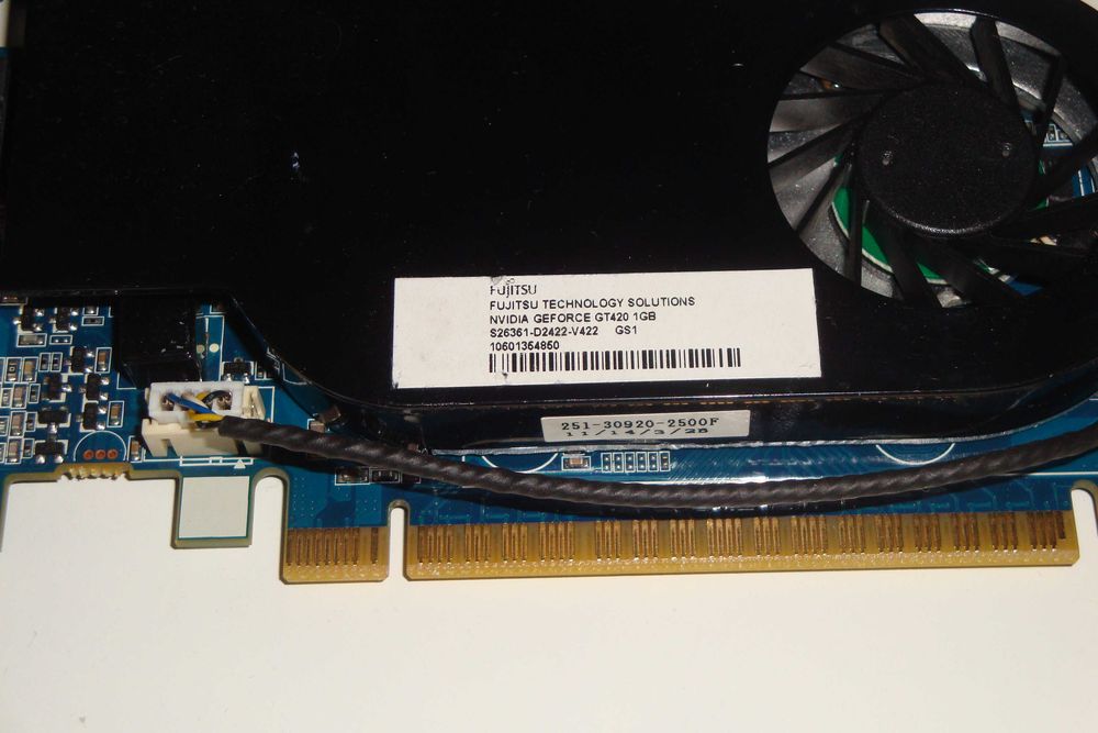 Placa video Nvidia GT 420 1GB VGA DVI HDMI single slot slim card