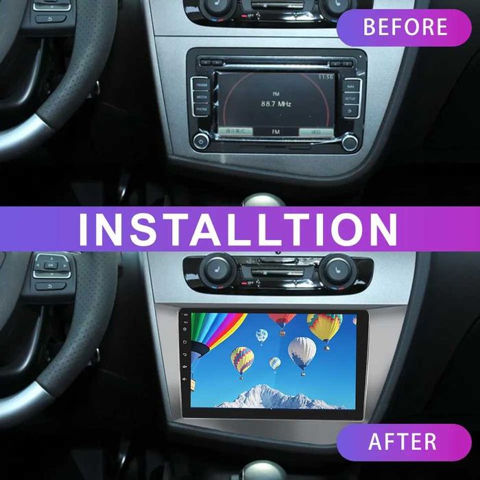 Мултимедия Двоен дин за SEAT LEON кола 2 Дин навигация плеър Android