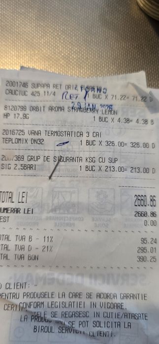 Vana termo statica 3 cai noua