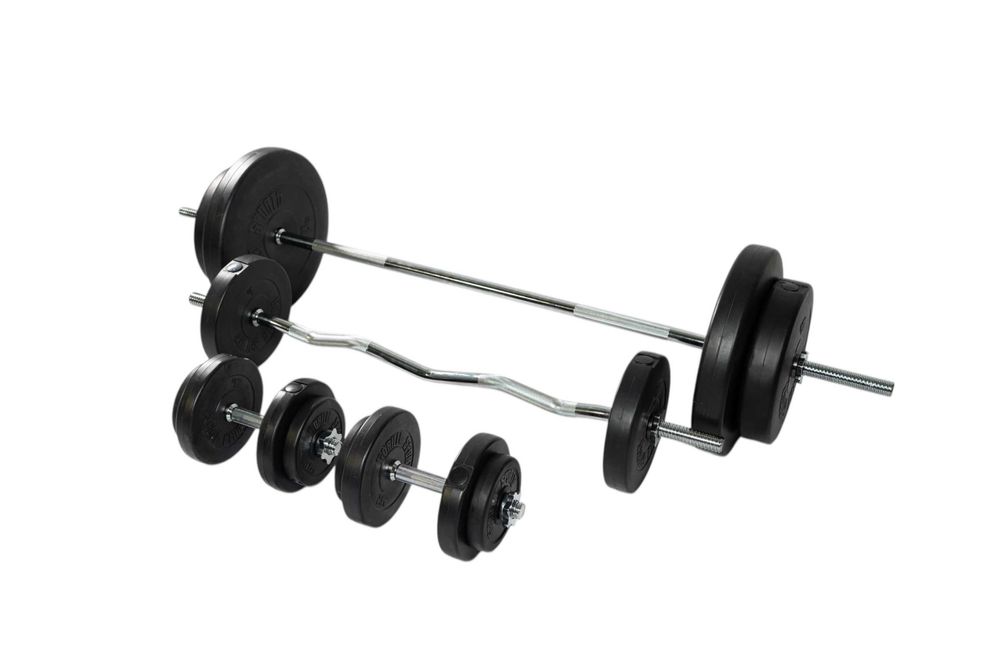 Set de gantere. bare, 100 kg - 30/31 mm