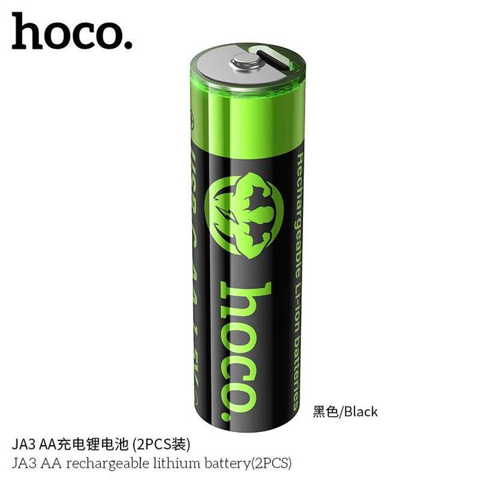 Hoco JA3 JA4 перезаряжаемые литиевые AA-батарейки Rechargeable Battery