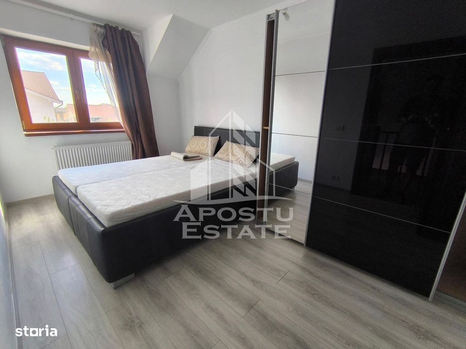 Duplex de vanzare, cu 4 camere si 3 bai, mobilat si utilat,Dumbravita