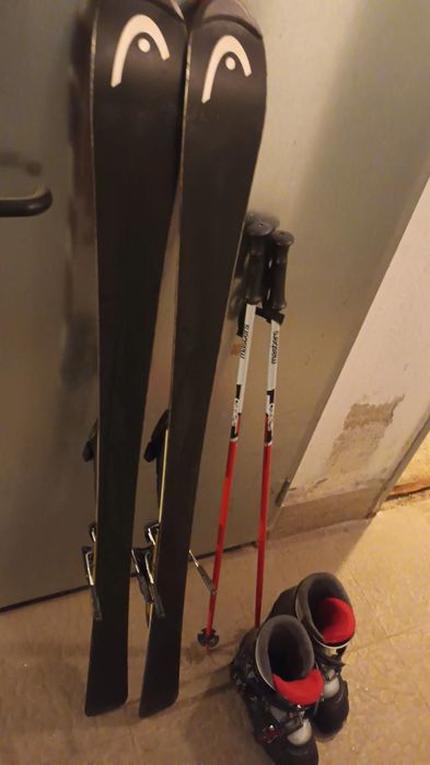 Детски ски, щеки и обувки