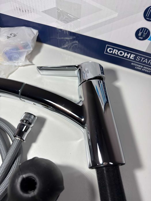 Baterie Baterie bucatarie Grohe Start cu dus kitchen mixer low spout