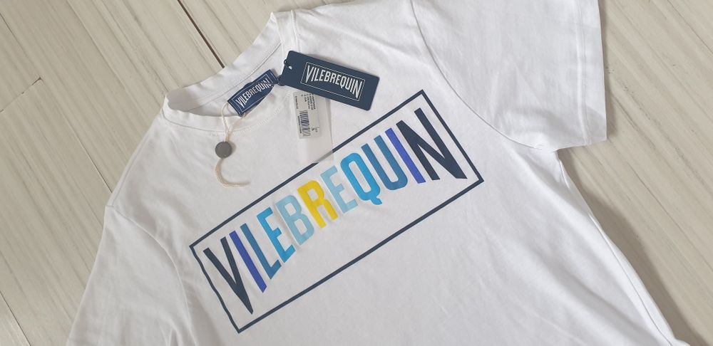 Vilebrequin Cotton Mens Size S НОВО! ОРИГИНАЛНА Мъжка Тениска!