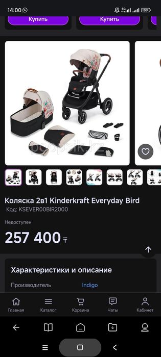Продам коляску Everyday 2в1 Bird