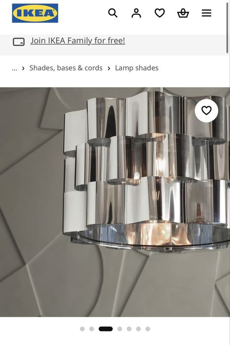 Абажур Ikea Alvstarr
