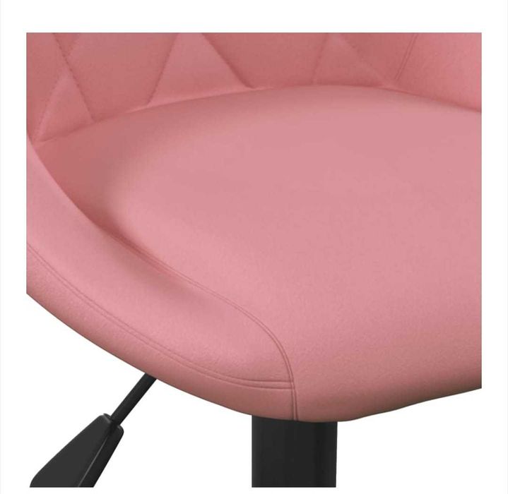 Елегантен бар стол от розово кадифе