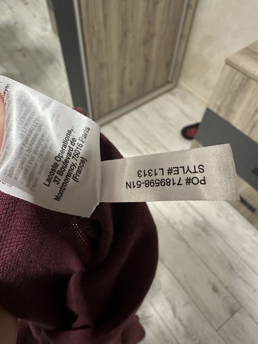 Lacoste блуза с яка