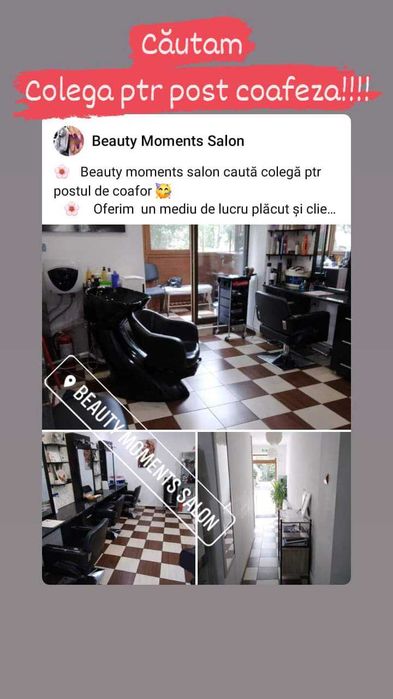 Inchiriez post coafeză,frizerie