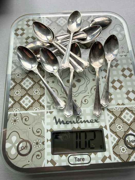 Set lingurite 12buc argint 800
