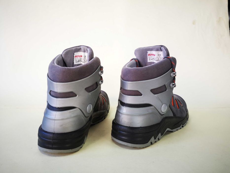 Bocanci lucru PIELE 44 45 ELTEN Protectie bombeu metalic  UVEX ca NOI