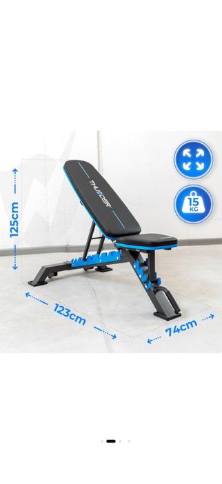 Banca profesionala noua reglabila piept Umeri, Drept,Inclinat,Declinat