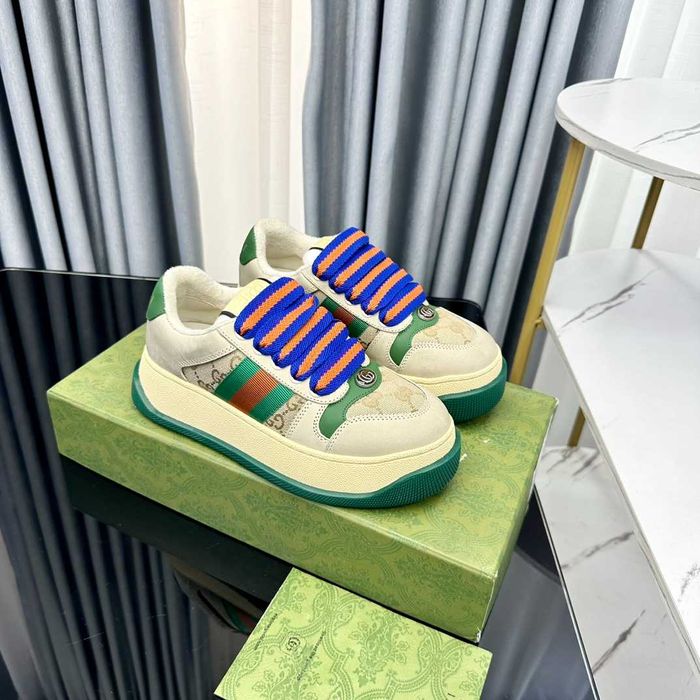 Tenisi Gucci Screener platform crem, marimi 35-40, adidasi Premium