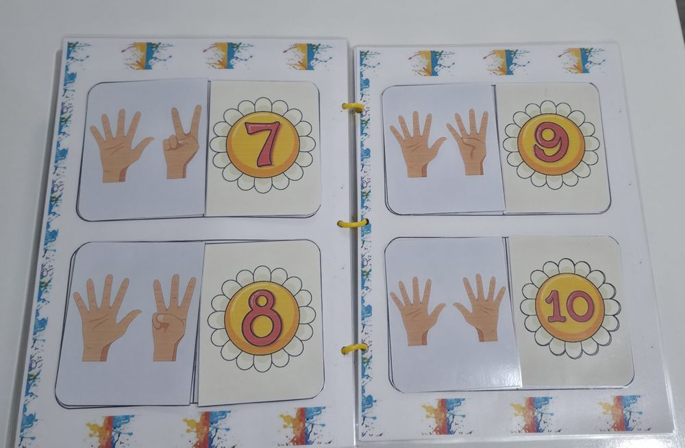 Caiet educativ reutilizabil lucrat manual